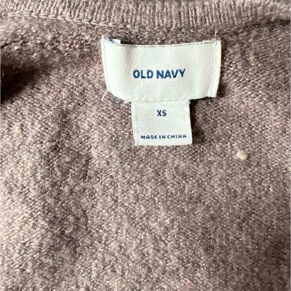 Old navy dark lavender open cardigan. Size XSMALL - Picture 3 of 4